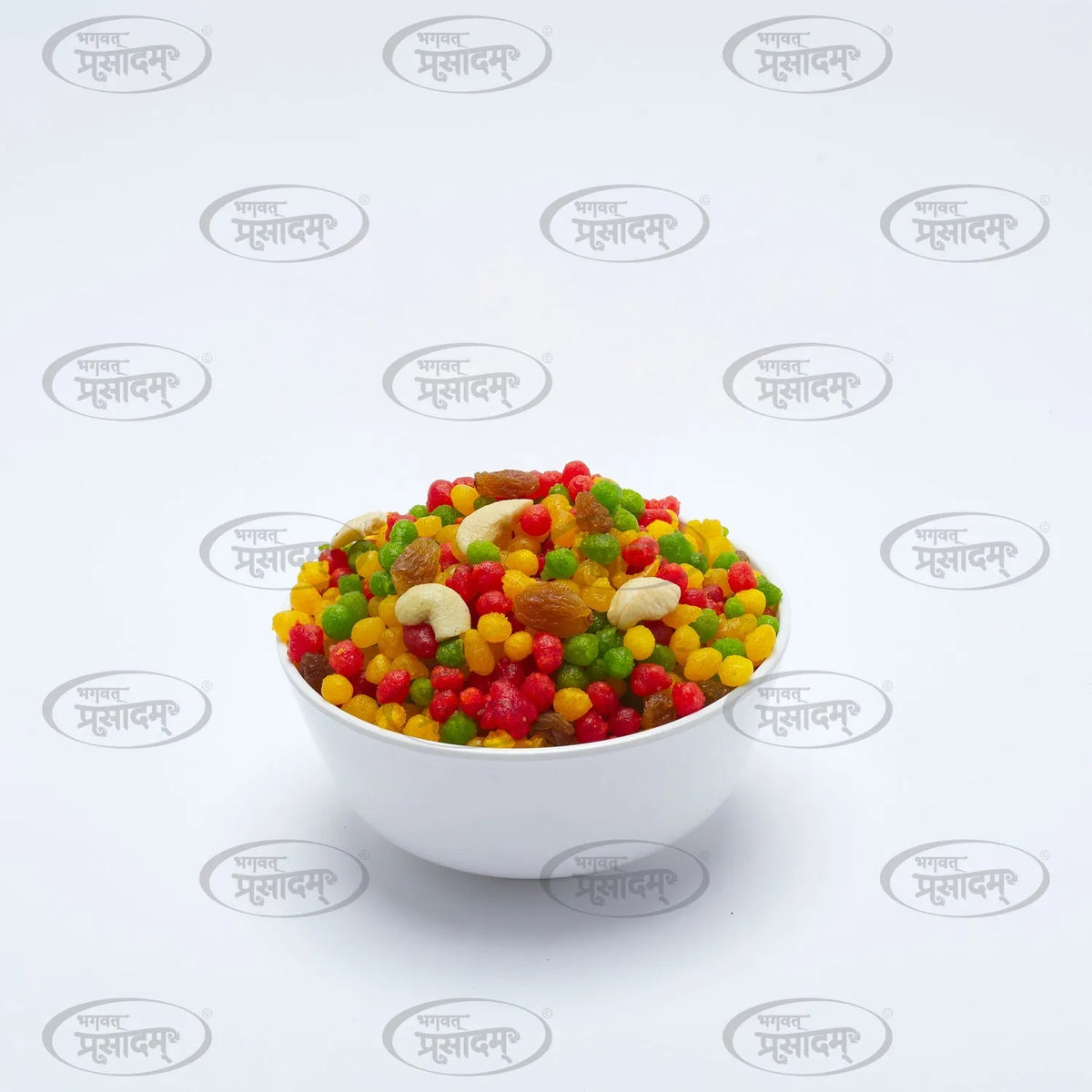 Boondi sweet made with besan, ghee and sugar