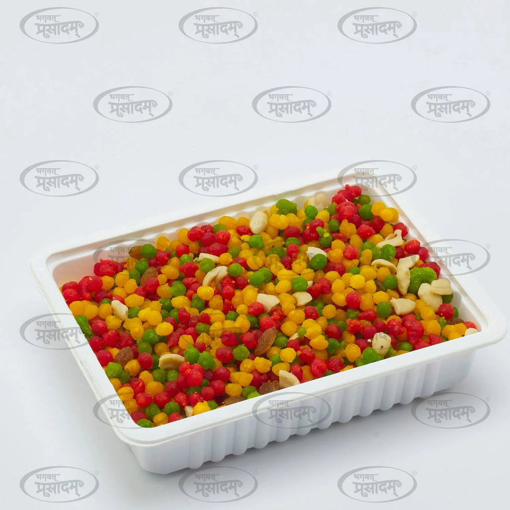 Gujarati Boondi sweet for festivals and puja