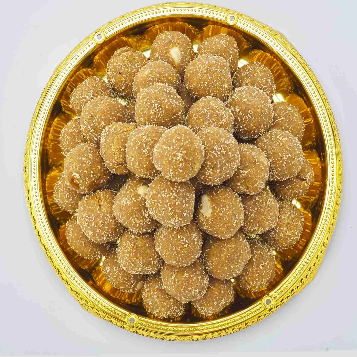 Homemade Churma Ladoo with Wheat Flour and Jaggery