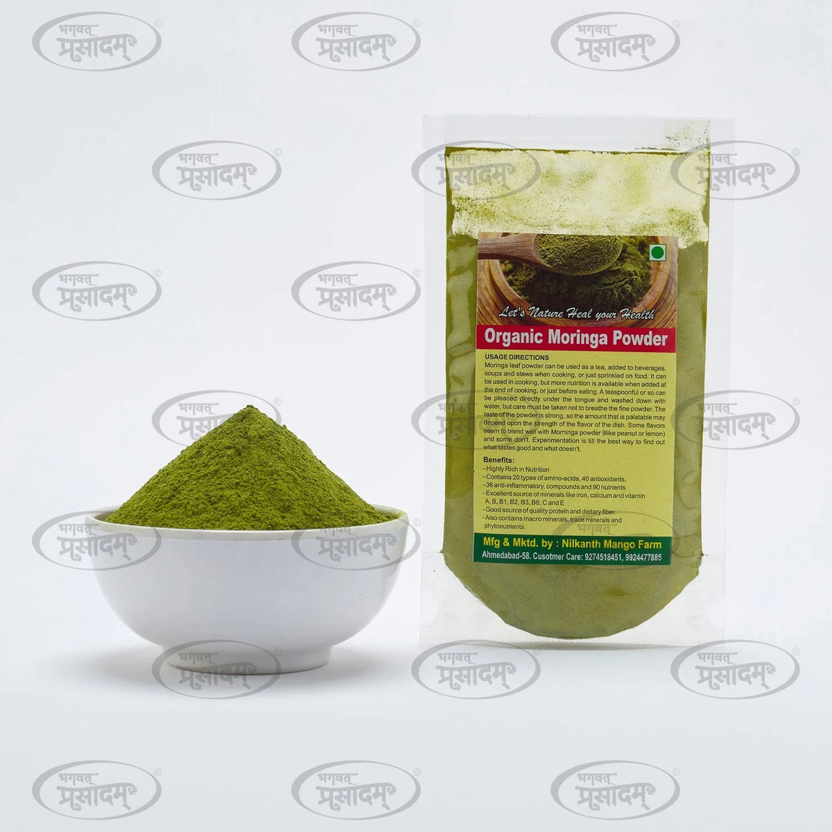 Natural Mehndi Powder - Pure Henna for Hair and Body - ingredients and usage details