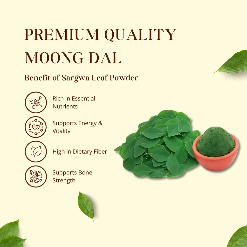 Sargwa Leaf Powder Moringa ingredients and usage details