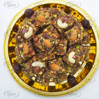 Authentic Gujarati Dry Fruits Chikki with Jaggery