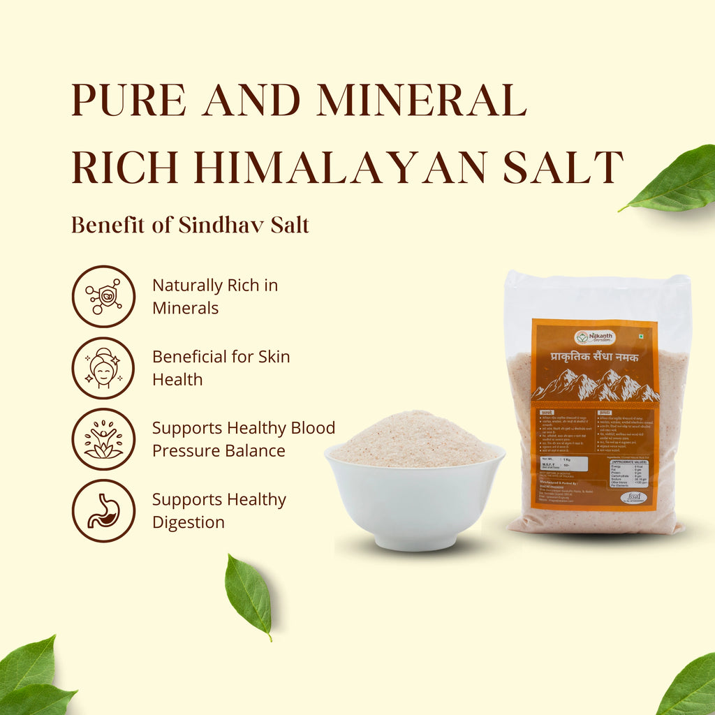 Sindhav Salt - Pure and Mineral-Rich Himalayan Salt - ingredients and usage details
