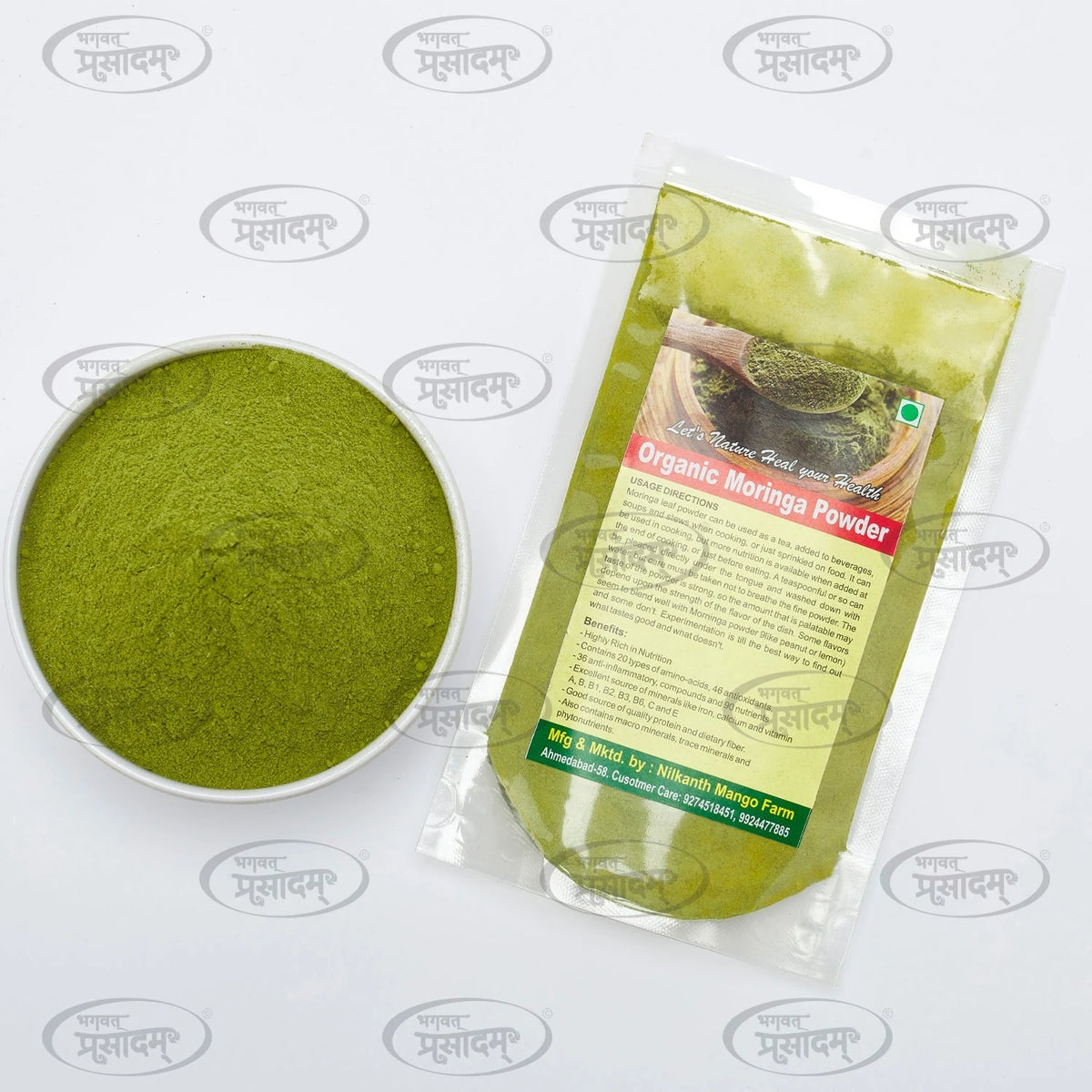 Natural Mehndi Powder - Pure Henna for Hair and Body - nutritional information label