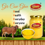 Bhagvat Prasadam Gir Cow Ghee with a cow and forest background