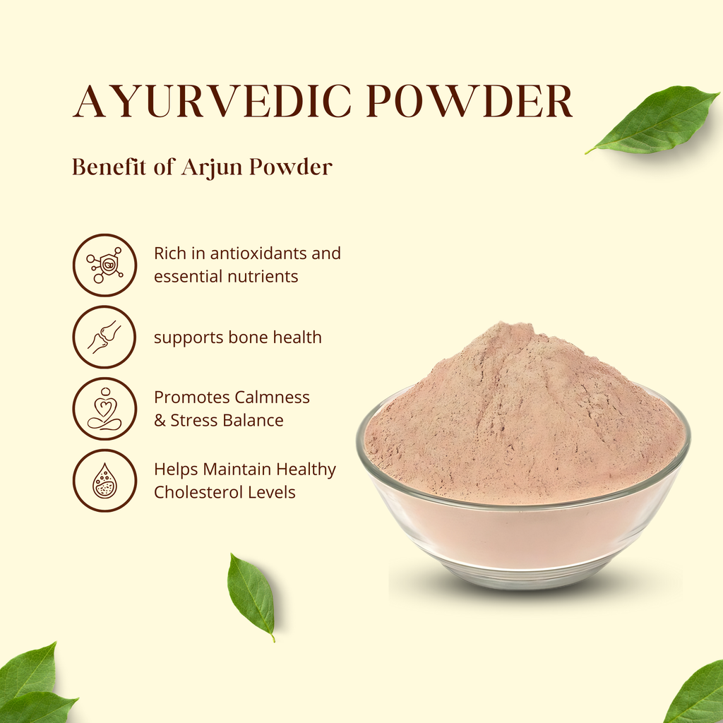Arjun Powder - Ayurvedic powder - ingredients and usage details