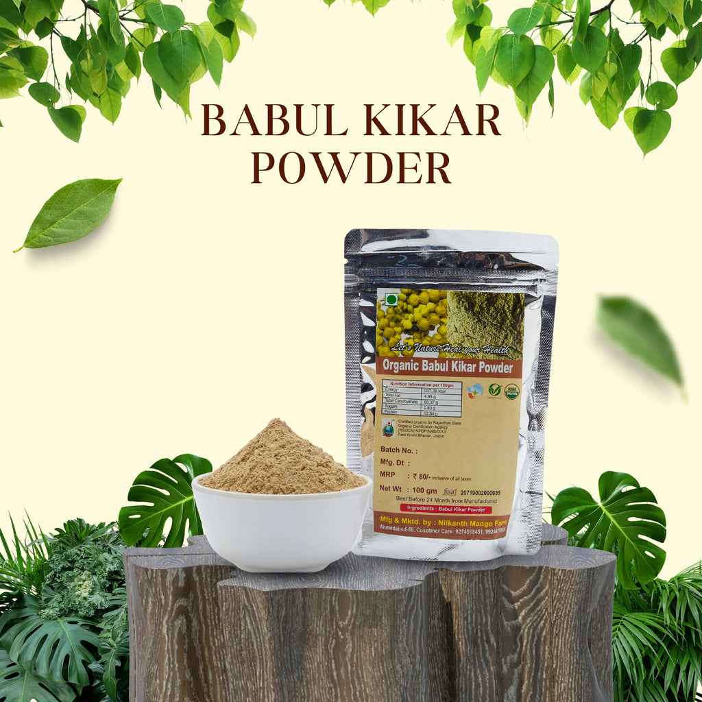 Pure Babul Kikar Powder for Natural Dental Care
