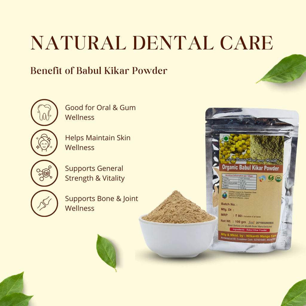 Organic Babul Kikar Powder by Bhagvat Prasadam
