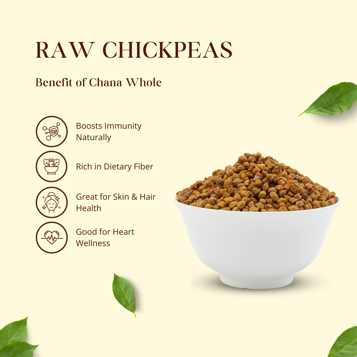Premium Quality Raw Chickpeas for Cooking

