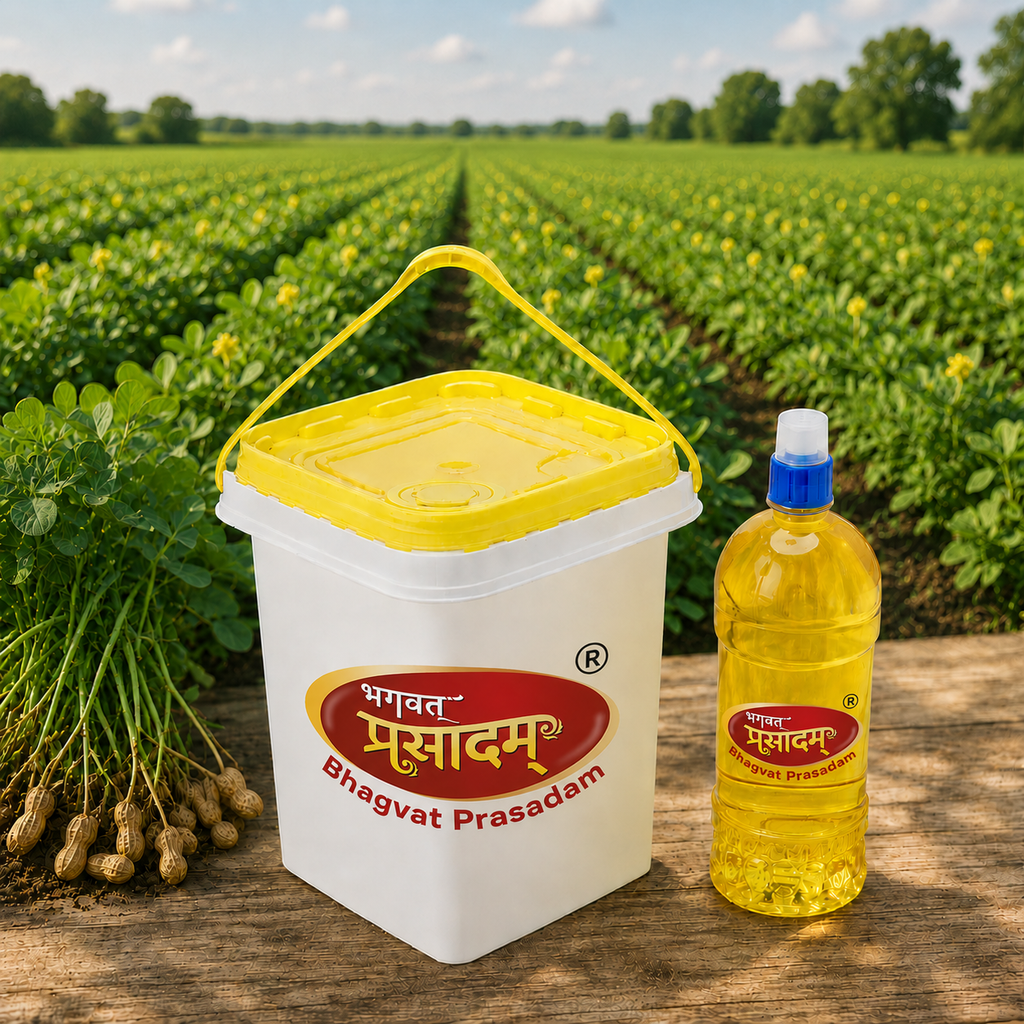 Bhagvat Prasadam Pure Cold-Pressed Groundnut Oil
