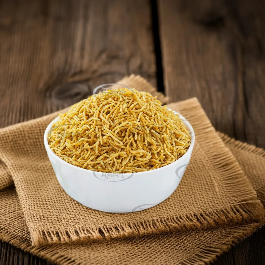 આલુ સેવ - ક્રિસ્પી પોટેટો ડીલાઈટ