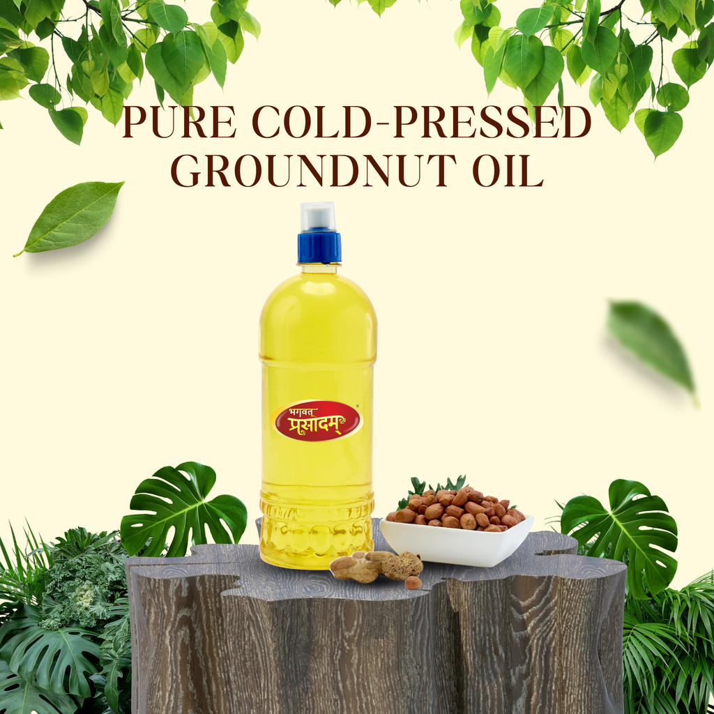 Cold-Pressed Groundnut Oil by Bhagvat Prasadam
