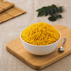 Bhagvat Prasadam Special Besan Sev, traditional Indian crispy gram flour snack
