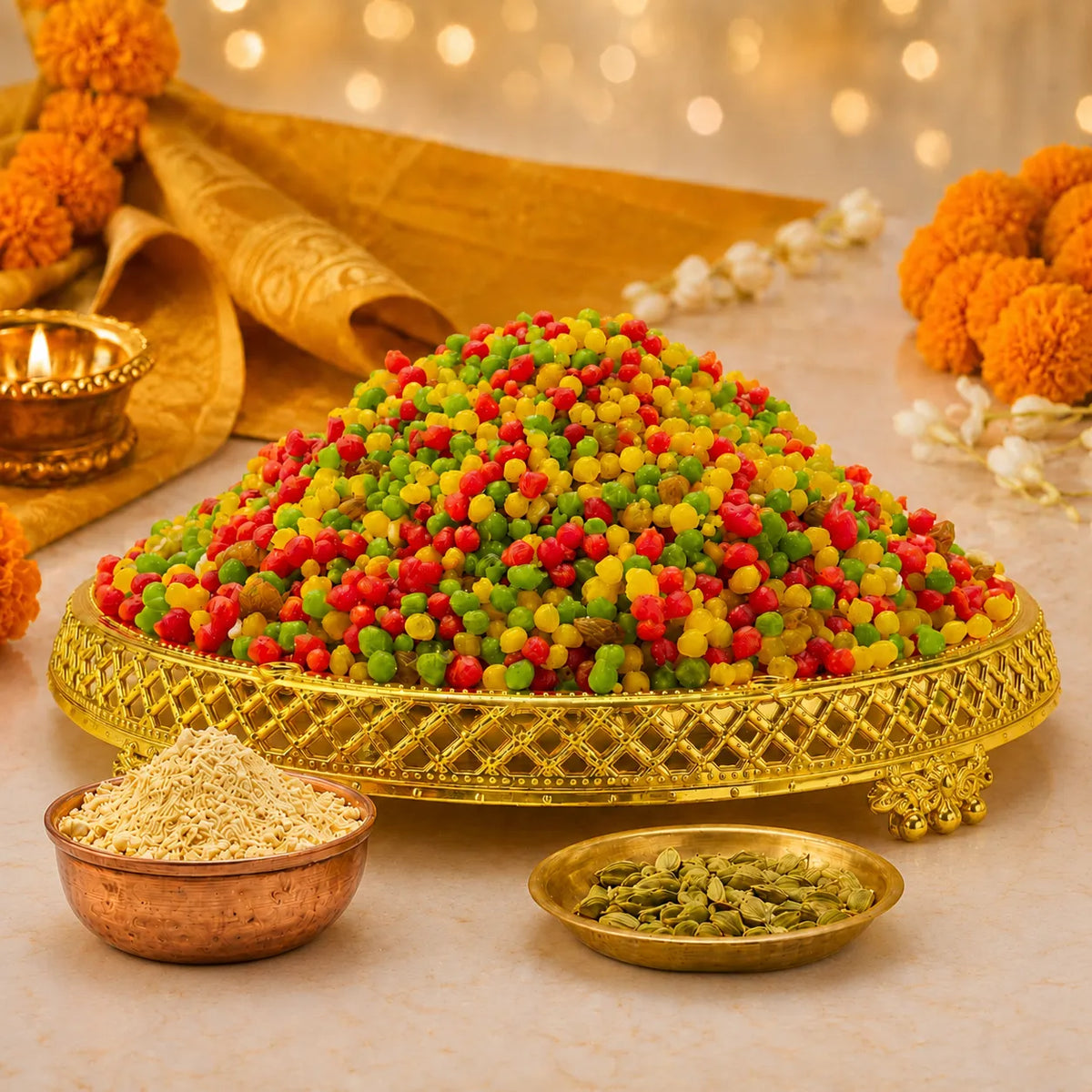Bhagvat Prasadam Boondi Traditional Gujarati Sweet