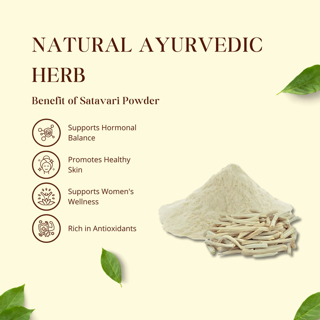 Satavari Powder | Natural Ayurvedic Herb - ingredients and usage details