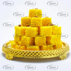 Traditional coconut barfi
