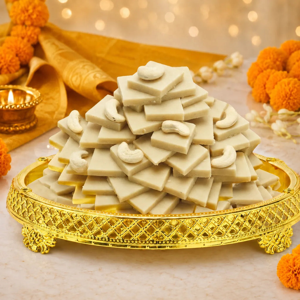 Kaju Katli – Traditional Gujarati Cashew Barfi