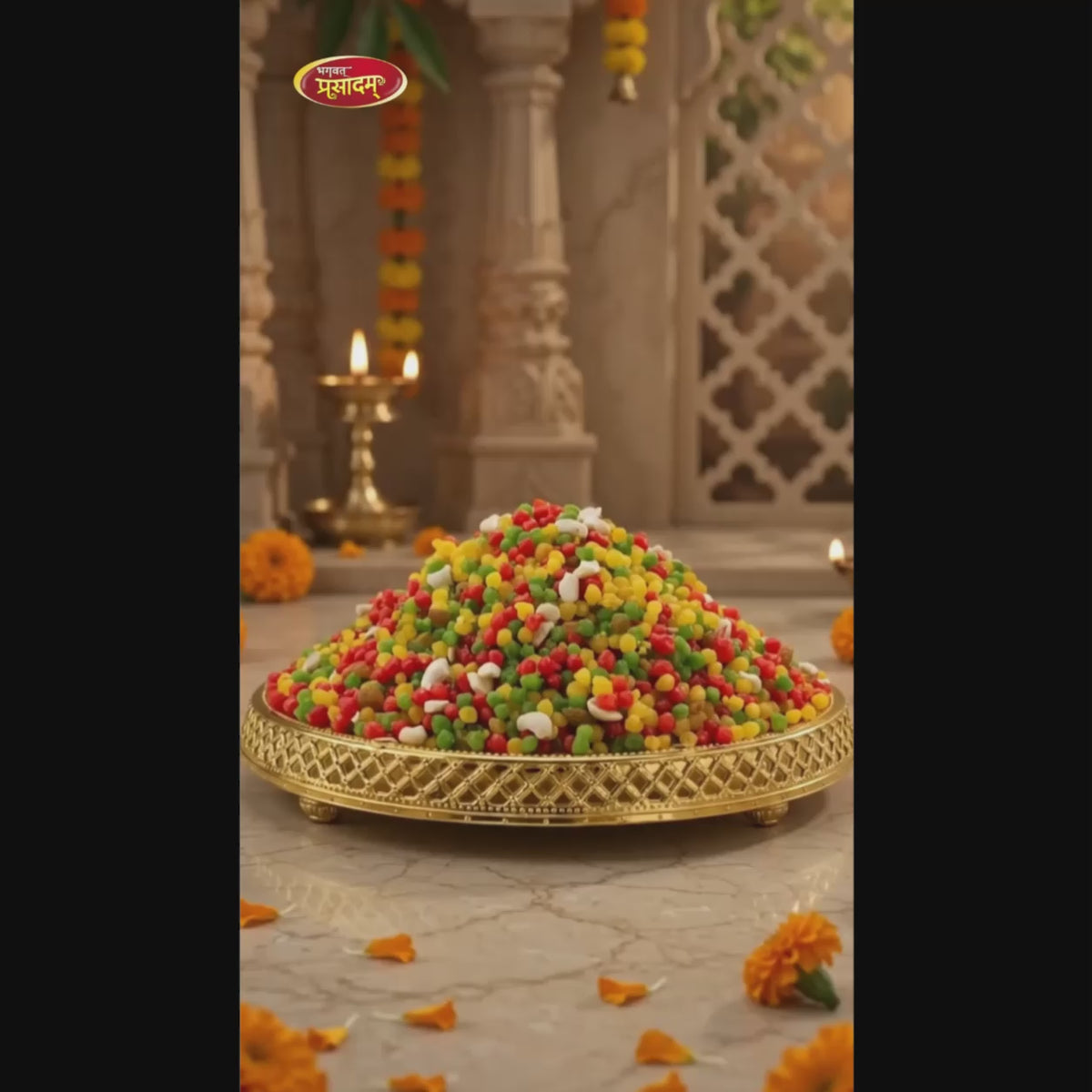 Gujarati Boondi sweet for festivals and puja