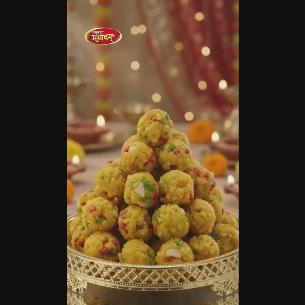 Authentic Boondi Laddu – Traditional Gujarati Mithai by Bhagvat Prasadam
