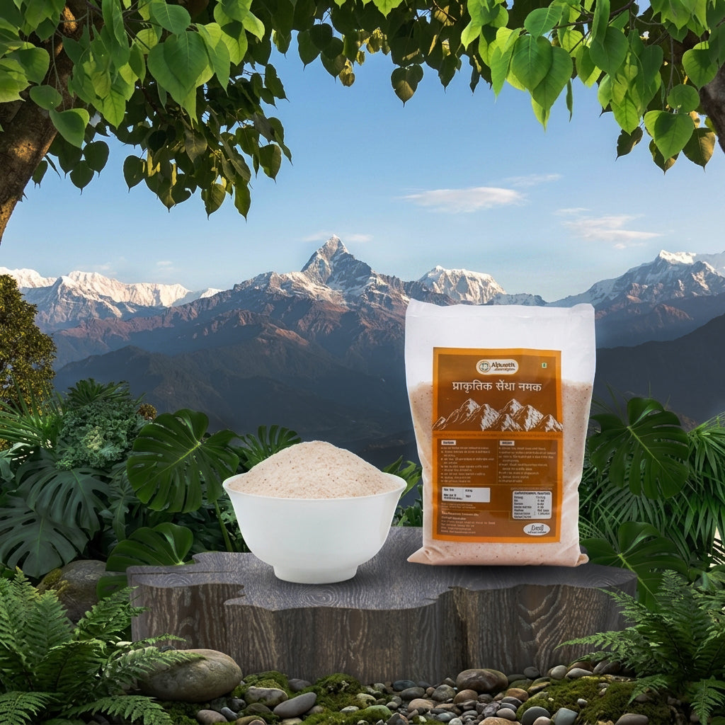Sindhav Salt - Pure and Mineral-Rich Himalayan Salt - front pack image