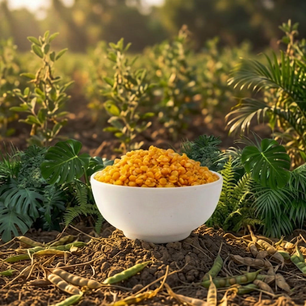 Tuver Dal | (Toor Dal) | Premium Quality Pigeon Peas Split - front pack image